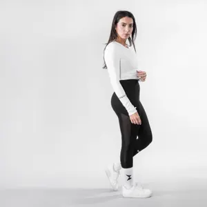 Perfection Stretch Cropped Top - Wit